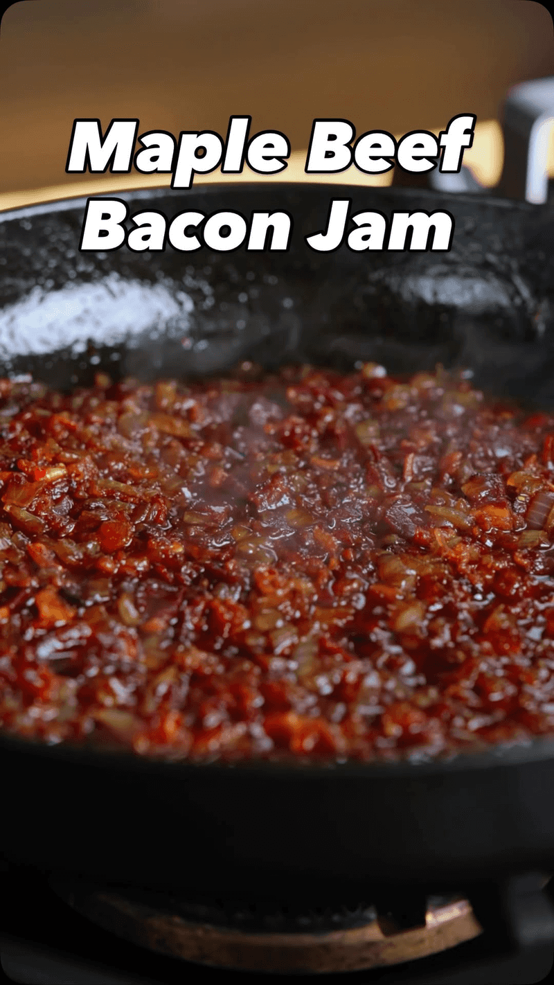 Maple Beef Bacon Jam Smash Burger