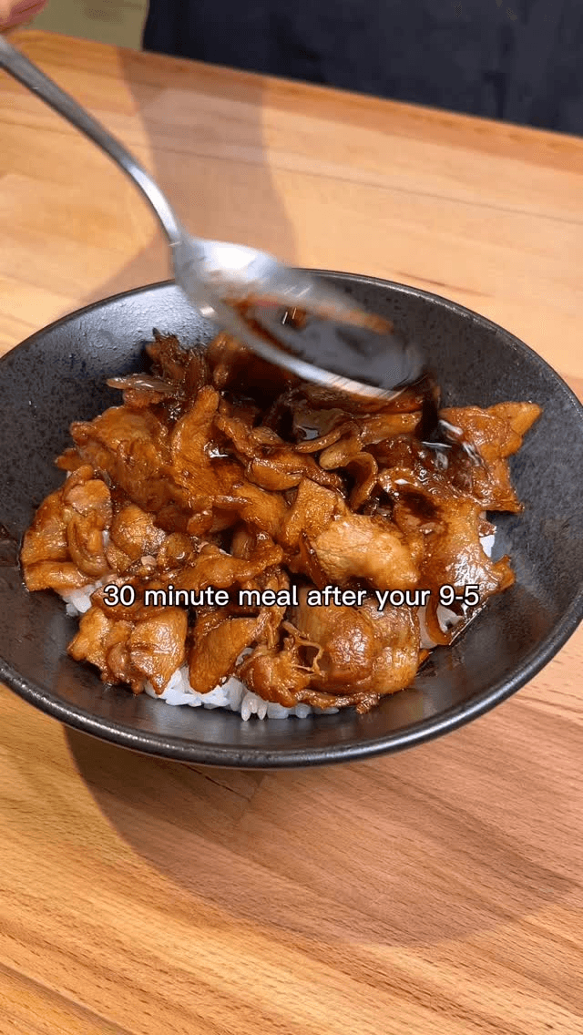 Japanese Style Pork Rice Bowl