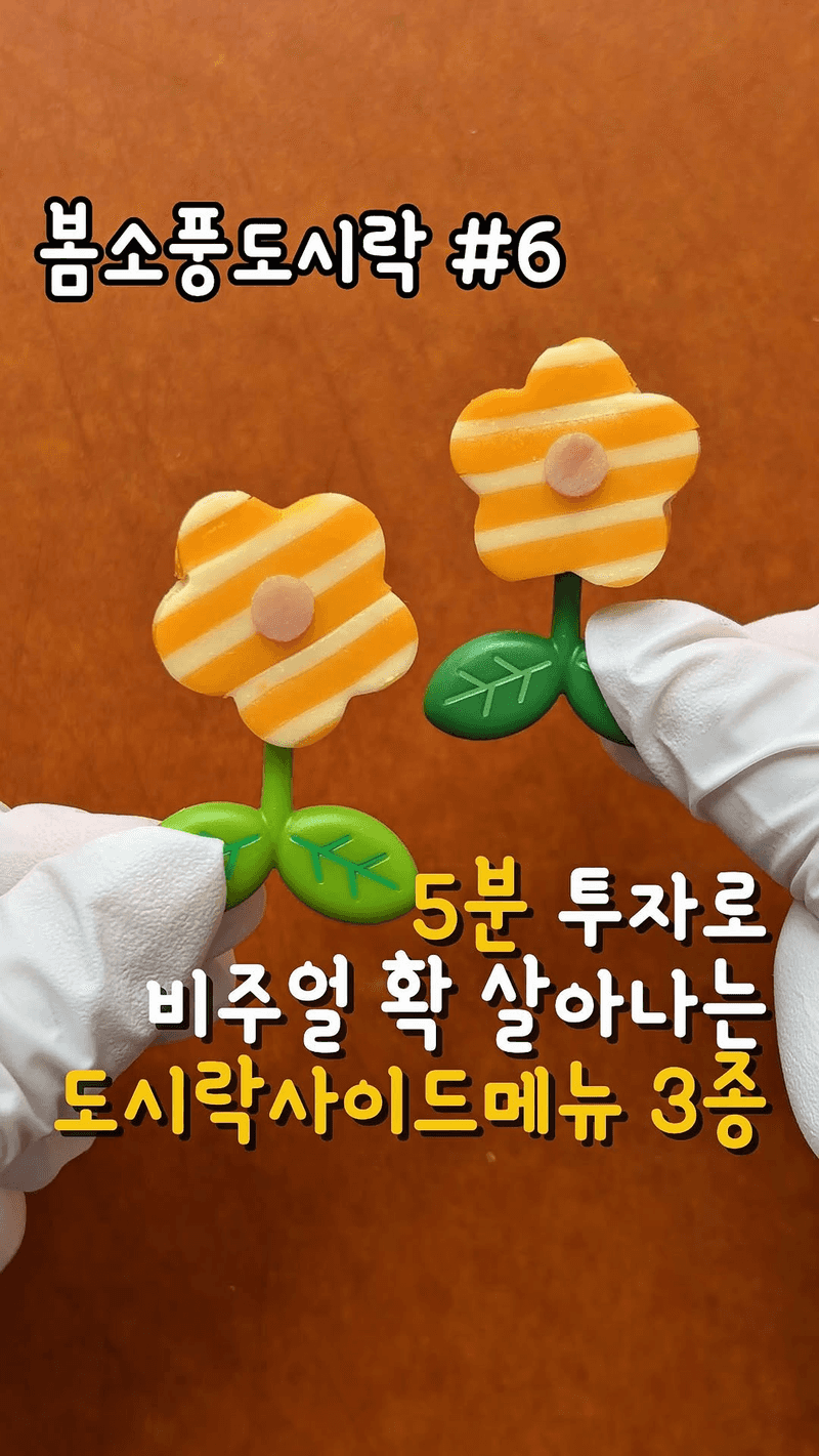 5분 완성 소풍 도시락 사이드 메뉴 3종 Thumbnail