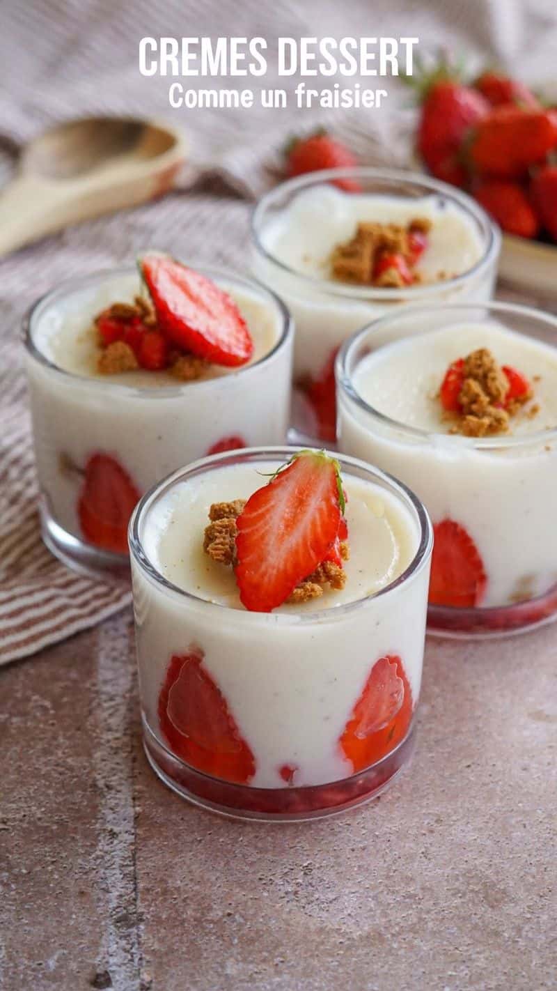 프레지에 스타일 딸기 크림 디저트 Thumbnail