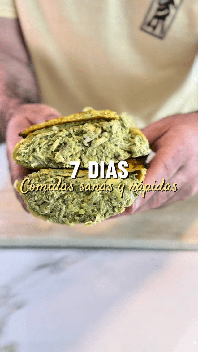 Wrap de patata y cebolla con pollo y aguacate Thumbnail