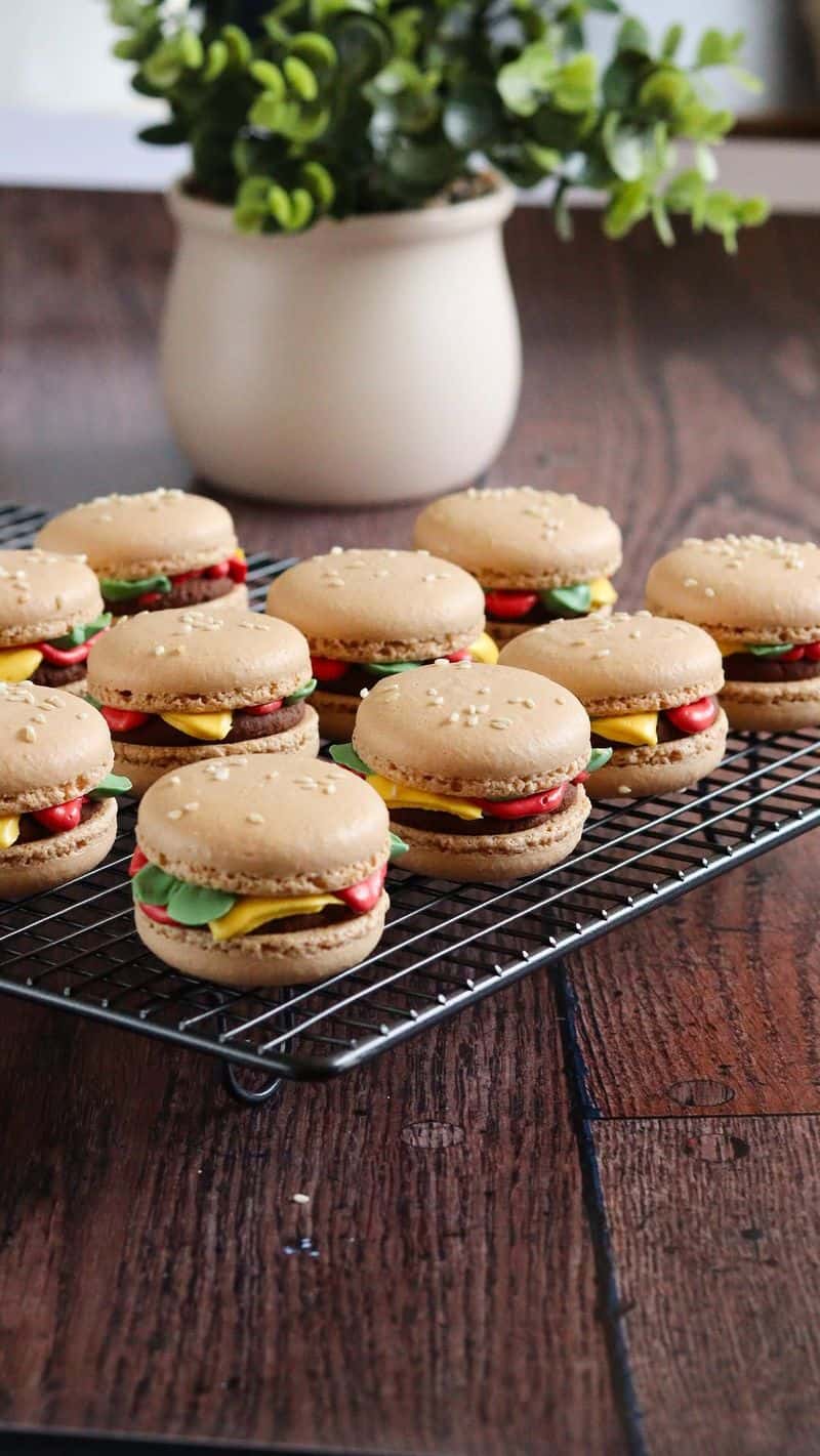 버거 모양 마카롱 Thumbnail