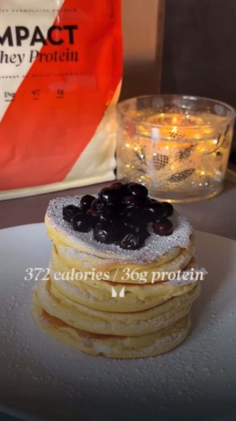 수플레 스타일 단백질 팬케이크 Thumbnail
