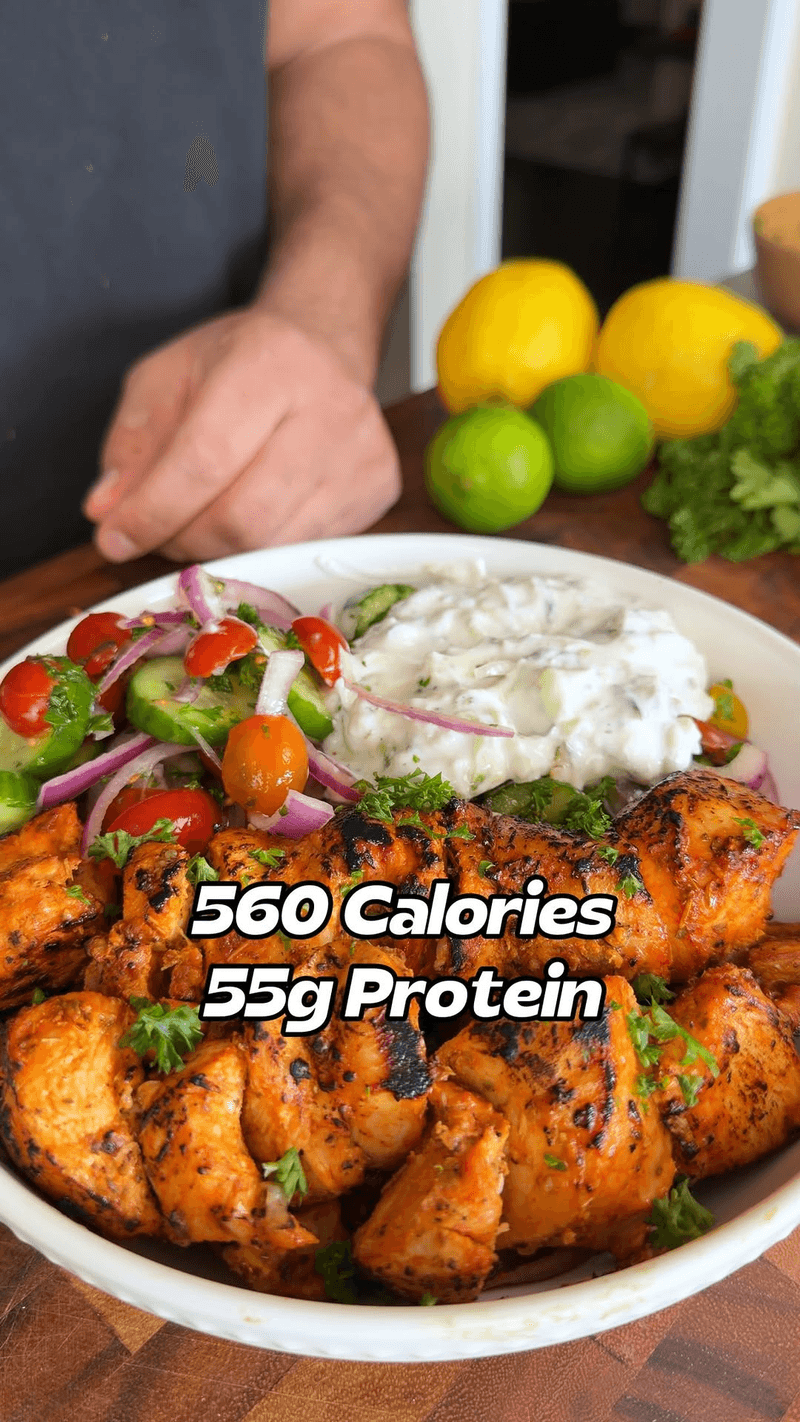 Greek Chicken Souvlaki Bowl Thumbnail