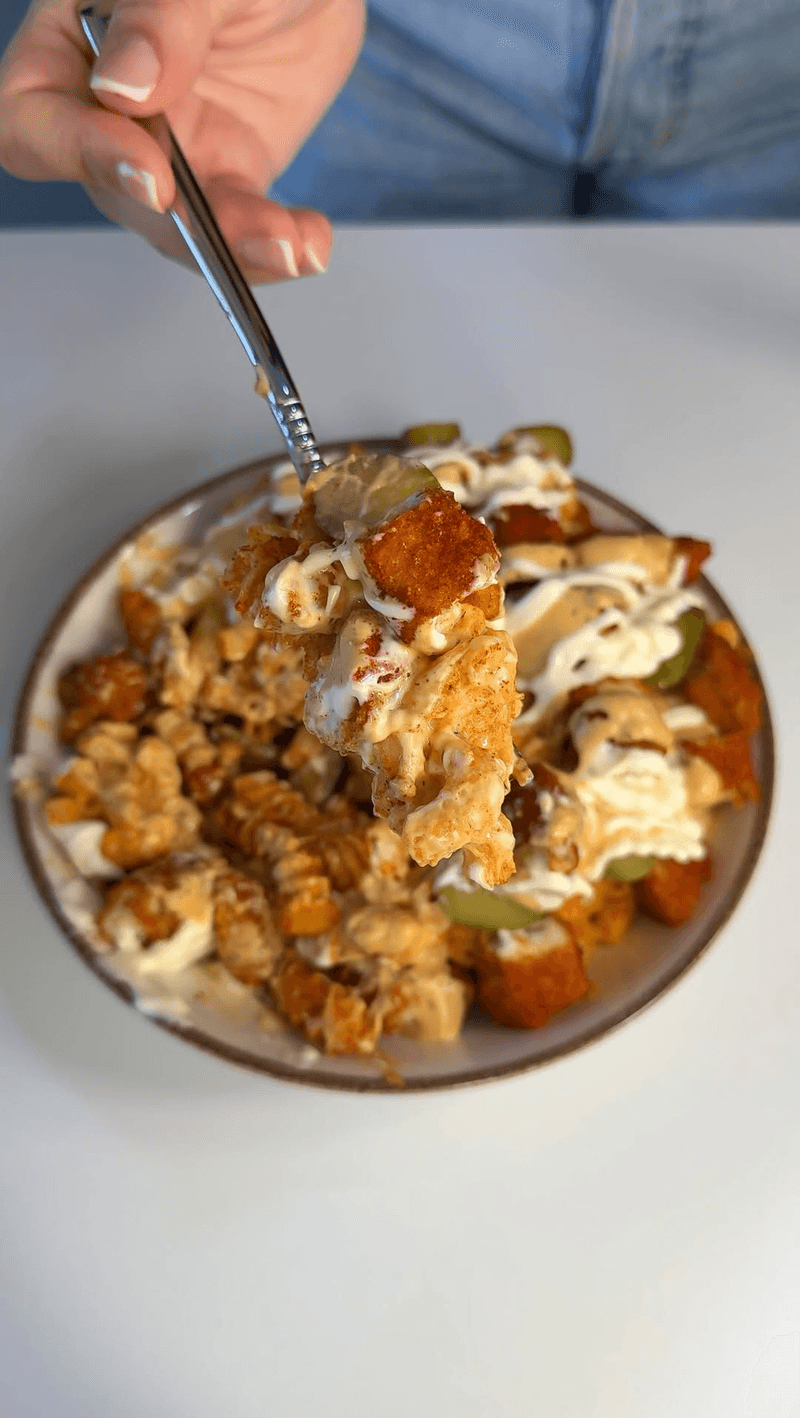 Mac and Cheese Chicken Burger Bowl Thumbnail