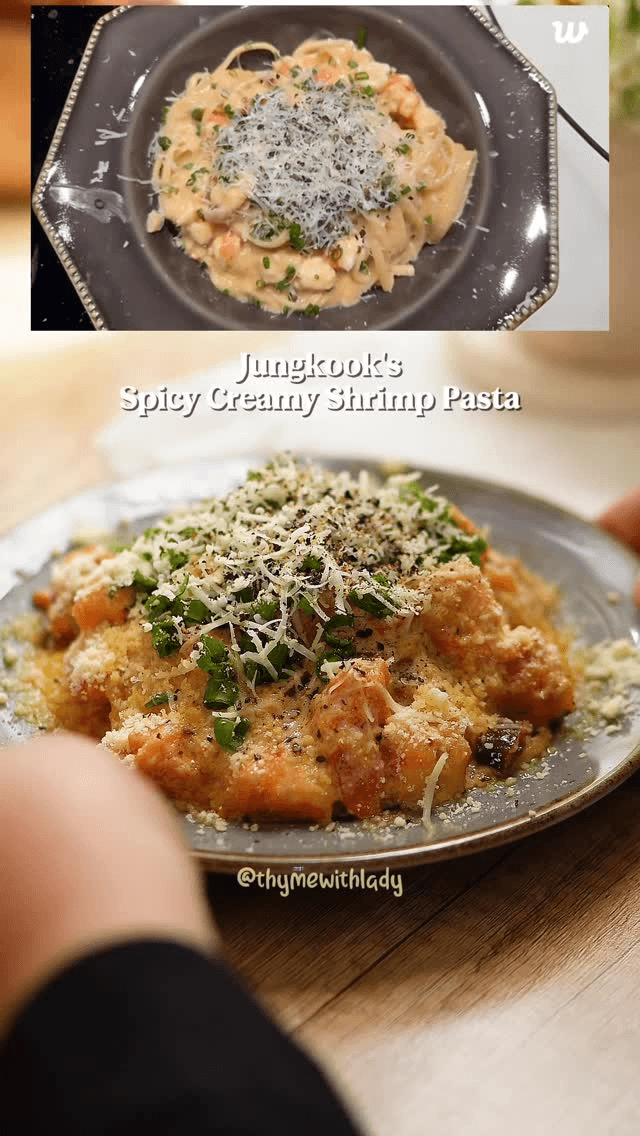 정국의 매콤 크리미 새우 파스타 Thumbnail