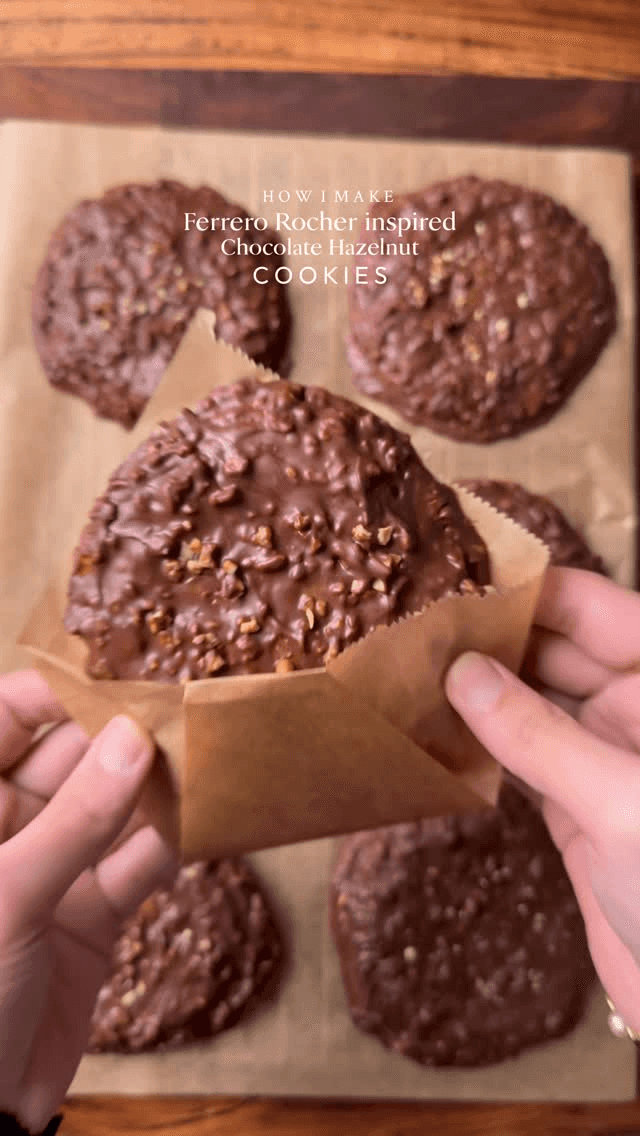 페레로 로쉐 스타일 초콜릿 헤이즐넛 쿠키 Thumbnail