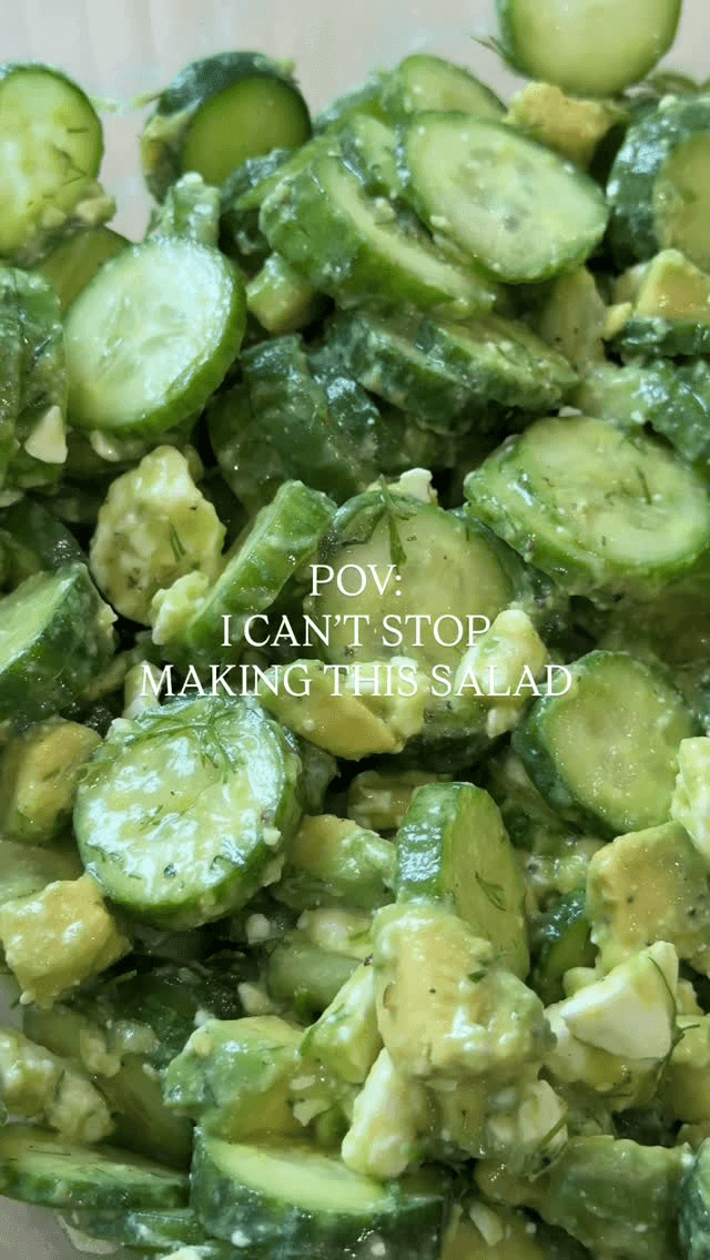 그린 오이 아보카도 샐러드 Thumbnail