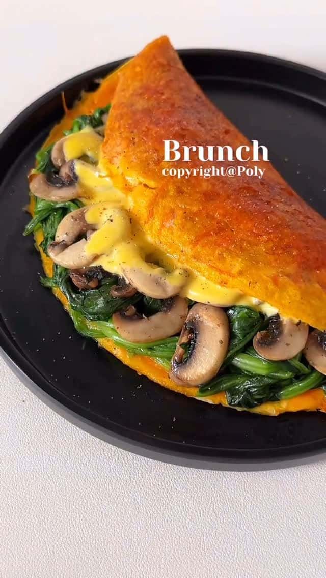 시금치 버섯 계란전 Thumbnail