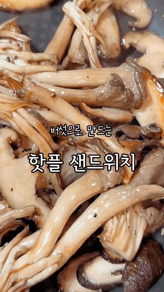 머쉬룸 브리치즈 슬랩 샌드위치 Thumbnail