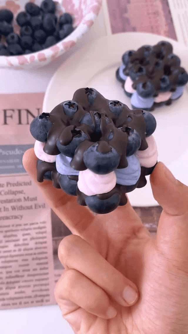 투톤 블루베리 초콜릿 요거트 브릭 Thumbnail