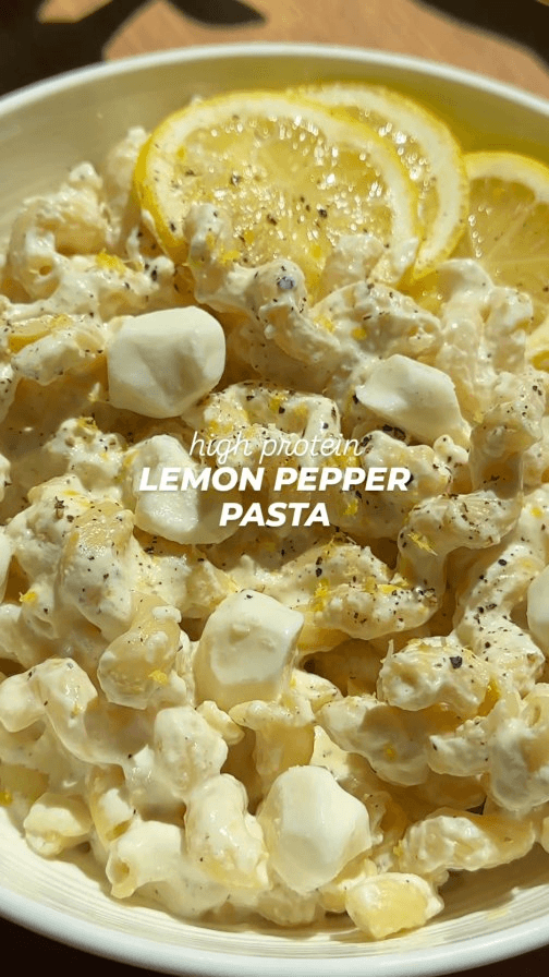 Proteinreiche Zitronen-Pfeffer-Pasta Thumbnail