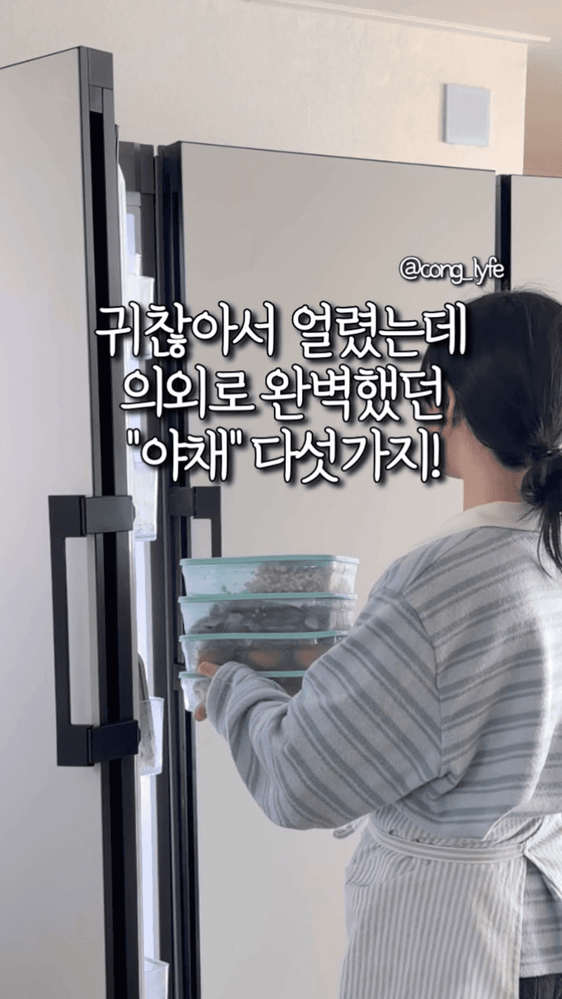 귀찮아서 얼렸는데 완벽했던 야채 5가지 냉동 보관법 Thumbnail