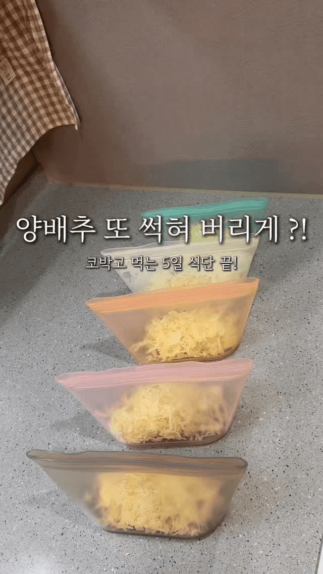 썩기 전에 먹는 양배추 5일 식단 Thumbnail