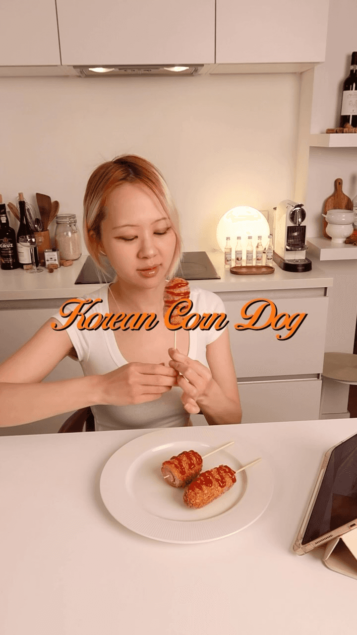 Easy Korean Corn Dog with Bread