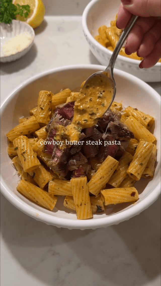 Cowboy Butter Steak Pasta