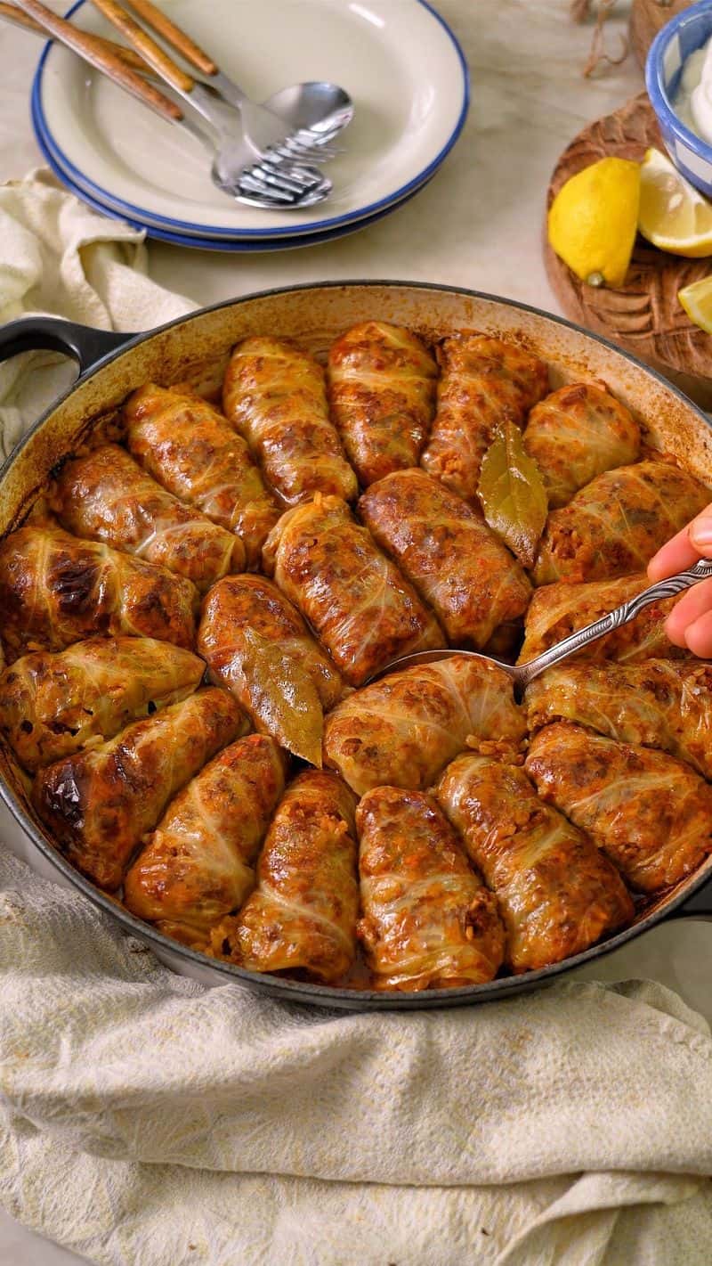 발칸 스타일 양배추 롤 (사르마) Thumbnail