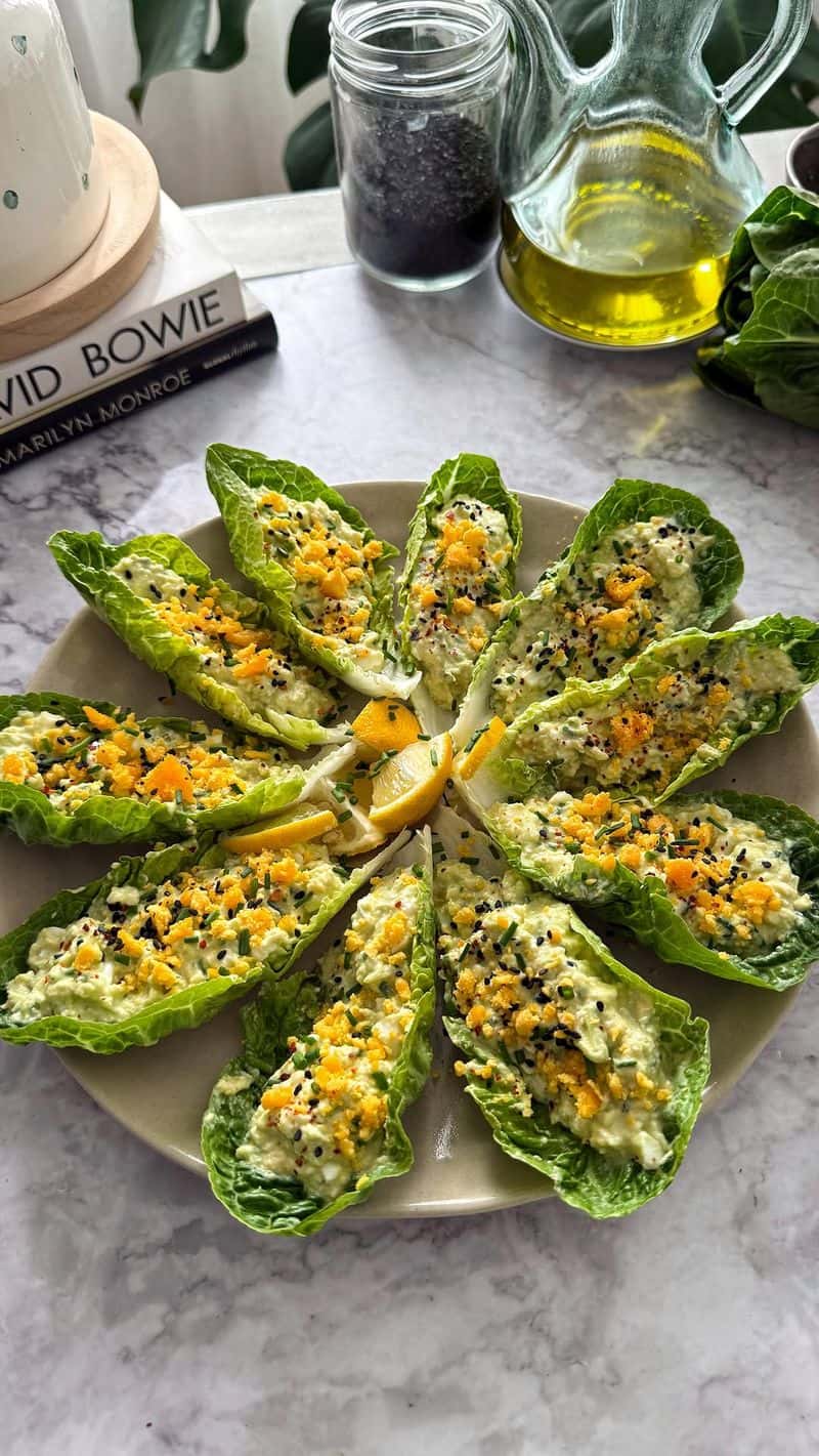 아보카도 계란 샐러드 양상추 컵 Thumbnail