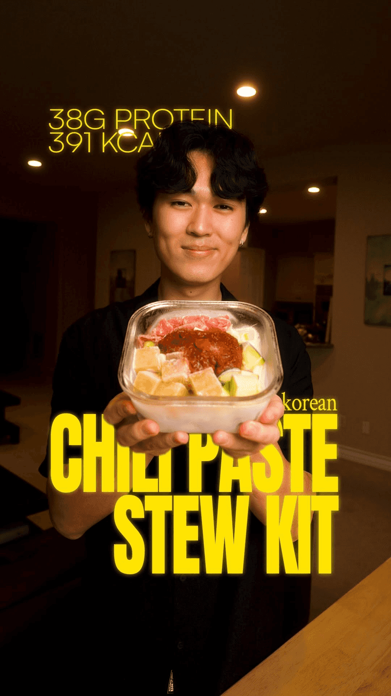 Healthy Korean Chili Paste Stew (Gochujang Jjigae) Frozen Soup Kit Thumbnail