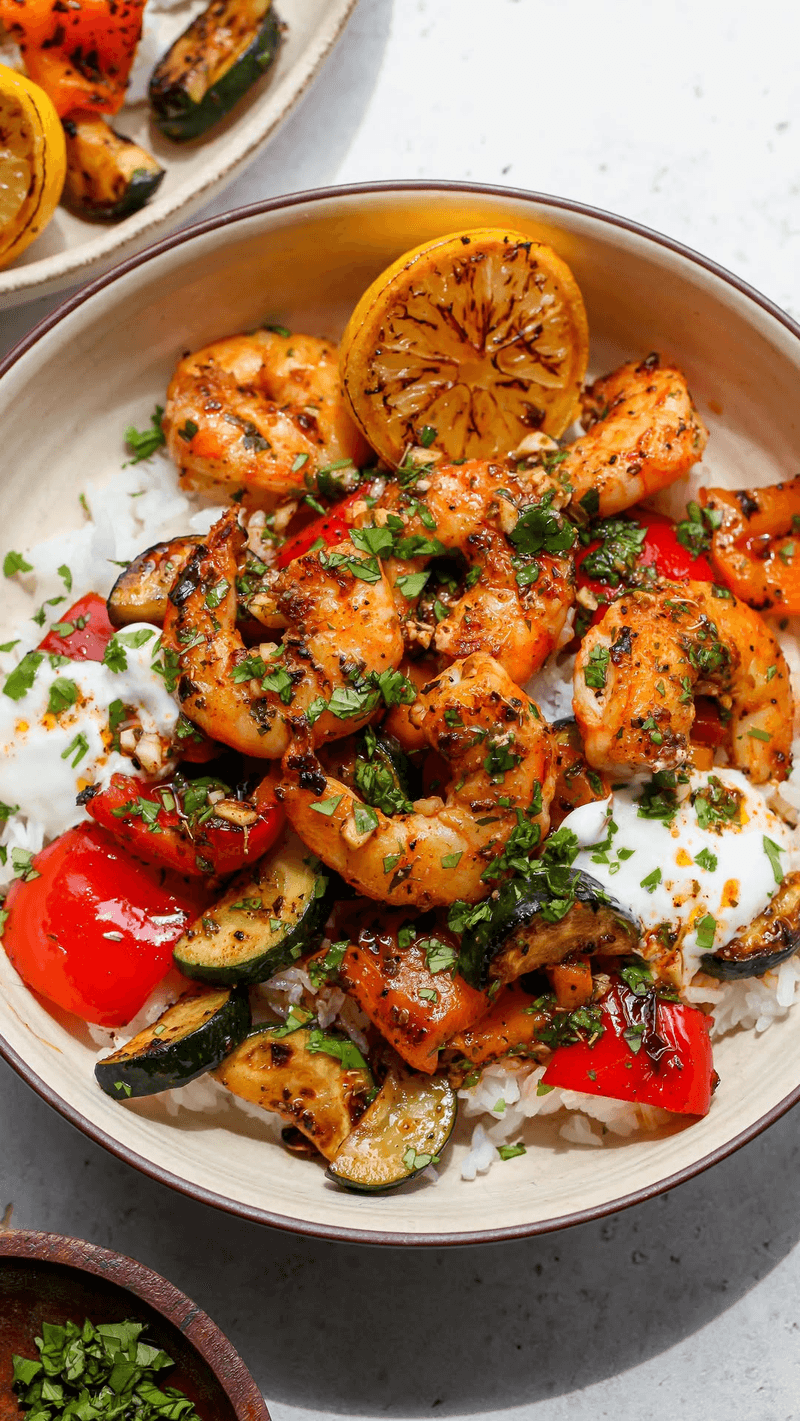 30분 그리스식 새우 덮밥 Thumbnail