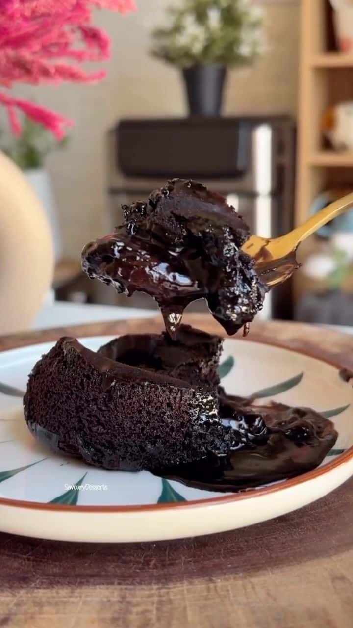 건강한 초코 라바 케이크 Thumbnail