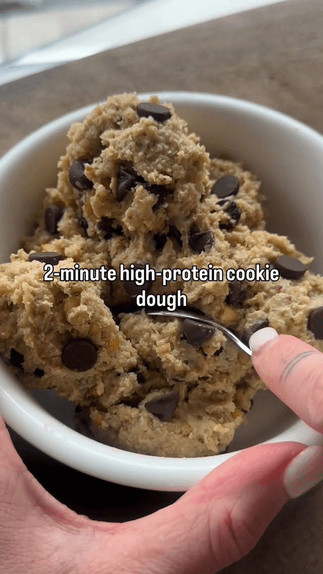 2-Minute High-Protein Cookie Dough Thumbnail