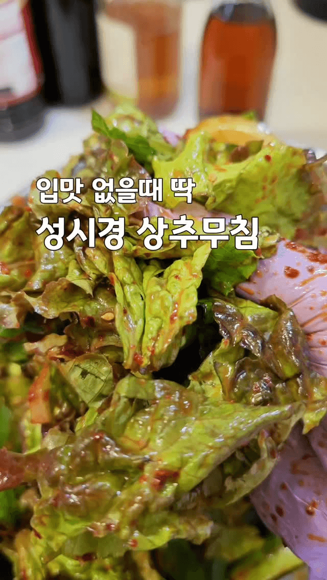 입맛 없을 때 딱! 성시경 상추무침 Thumbnail