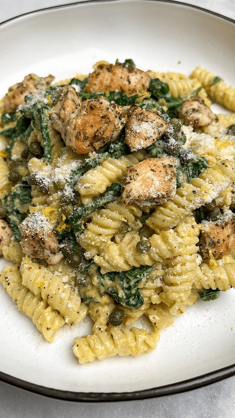 간단한 치킨 페스토 파스타 Thumbnail