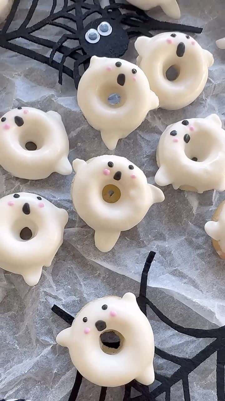 귀여운 할로윈 유령 도넛 만들기 Thumbnail