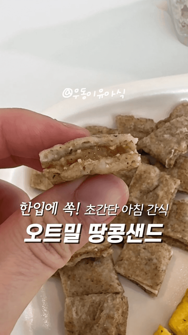 한입에 쏙! 초간단 아침 간식 오트밀 피타브레드 샌드 Thumbnail