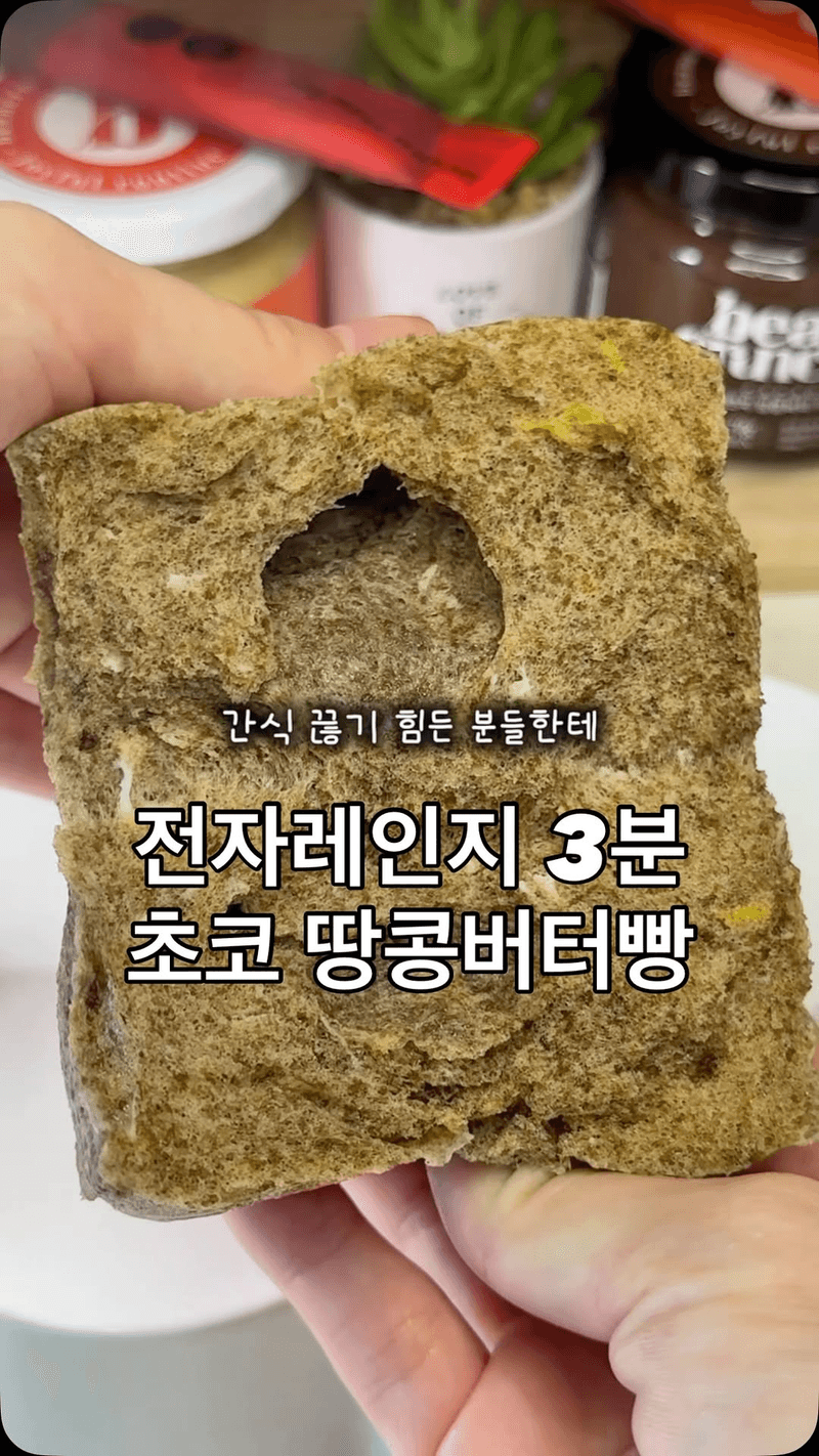 전자레인지 3분 초코 땅콩버터빵 Thumbnail