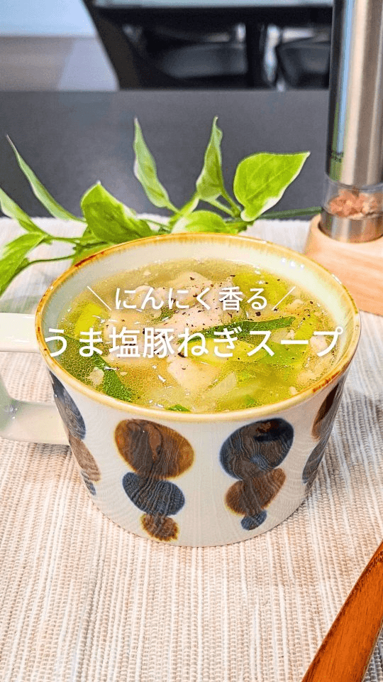 감칠맛 소금 돼지고기 대파 수프 Thumbnail