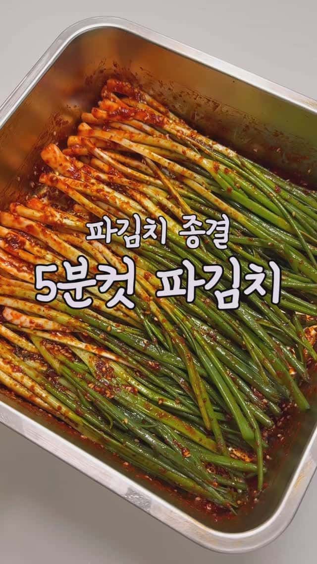 5분컷 초간단 파김치 레시피 Thumbnail