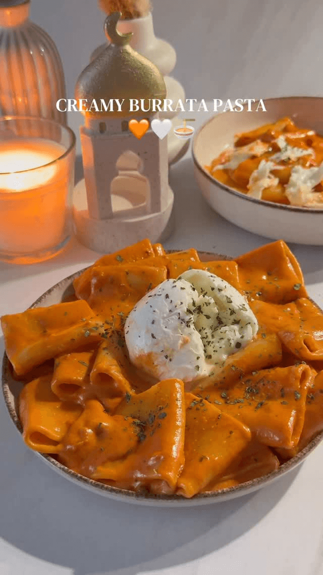 Cremige Burrata Pasta Thumbnail