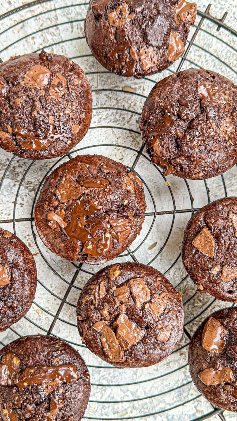 5가지 재료 건강 초코 바나나 머핀 Thumbnail