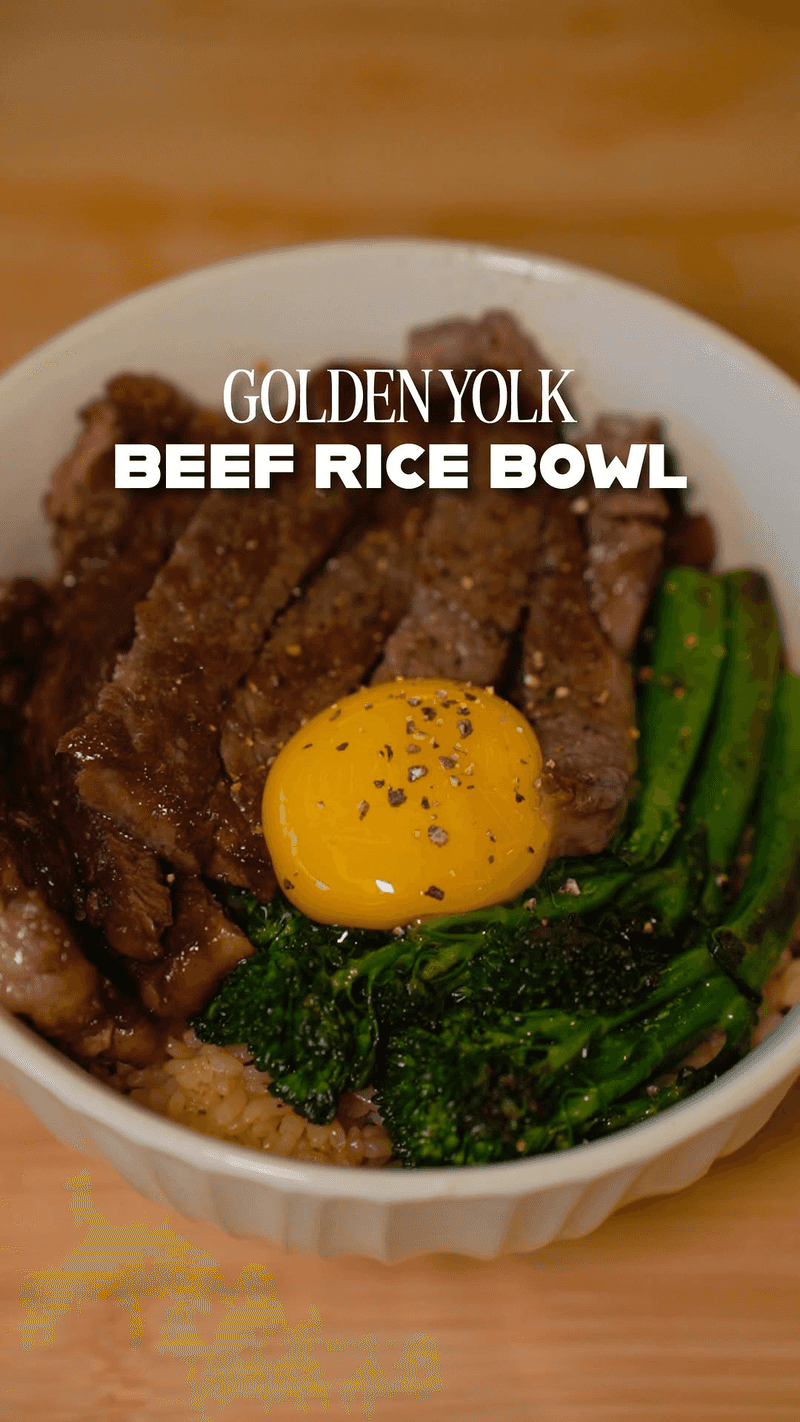 Golden Yolk Beef Rice Bowl