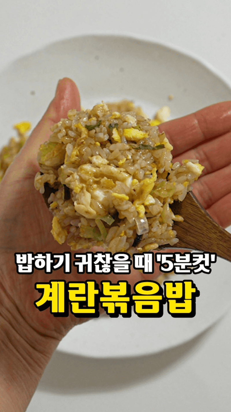 5분 초간단 계란볶음밥 Thumbnail