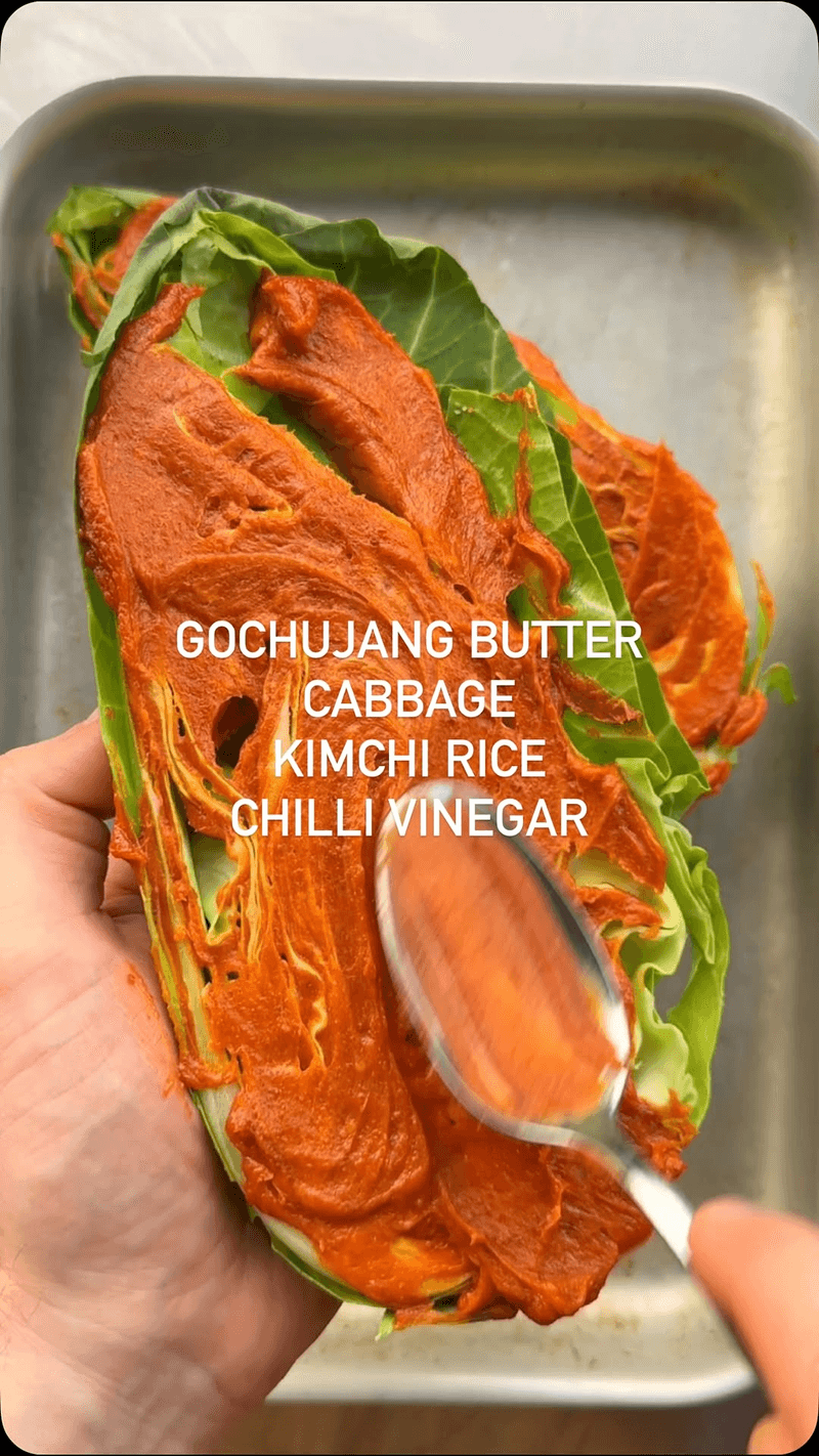 고추장 버터 양배추 구이와 김치밥 & 칠리 식초 Thumbnail