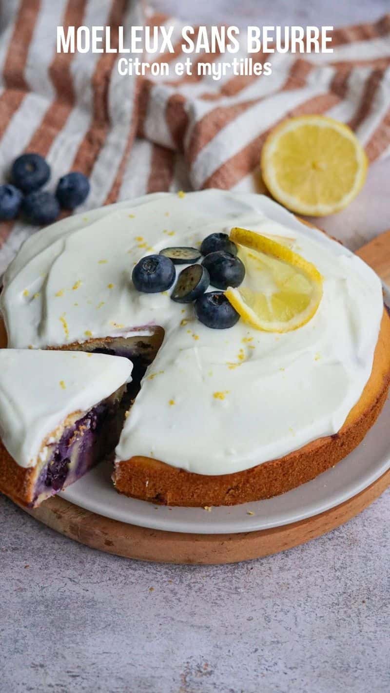 부드러운 레몬 블루베리 케이크 Thumbnail