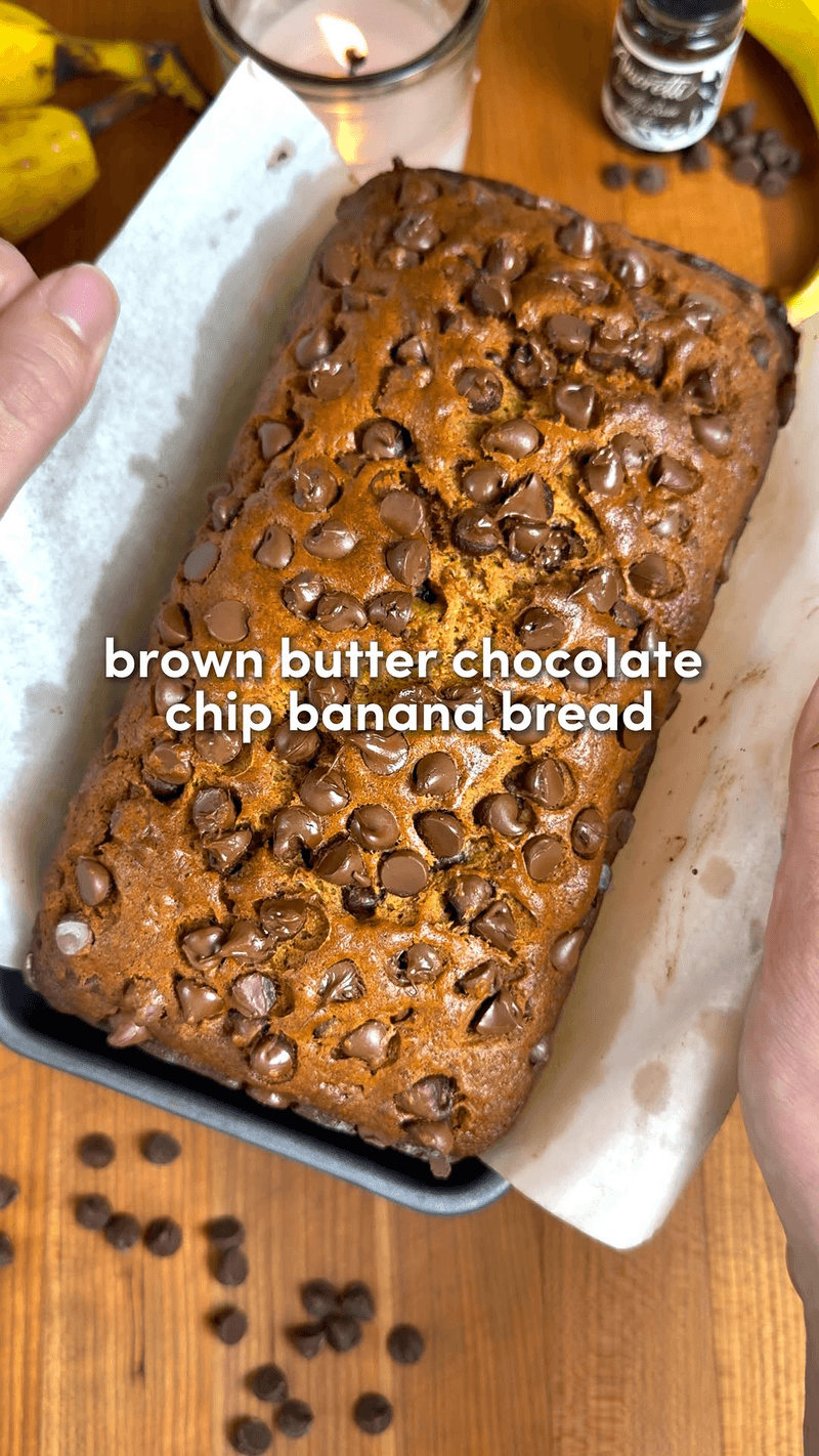 Brown Butter Chocolate Chip Banana Bread