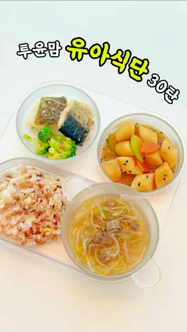 투윤맘 유아식단 30탄 (간장떡볶이, 모둠생선구이, 소고기숙주국) Thumbnail