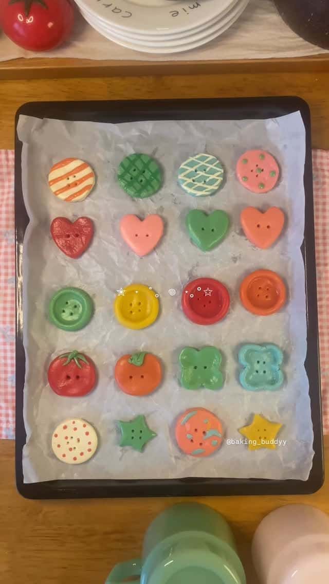 귀여운 단추쿠키 만들기 Thumbnail