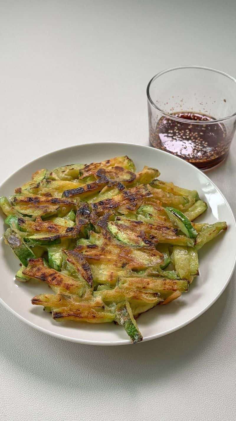 겉바속쫀 애호박전 레시피 Thumbnail