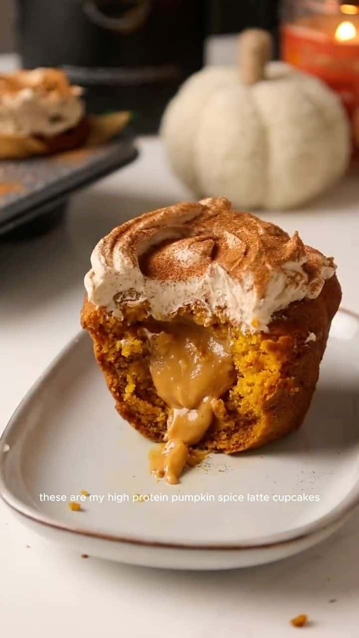 고단백 펌킨 스파이스 라떼 컵케이크 Thumbnail