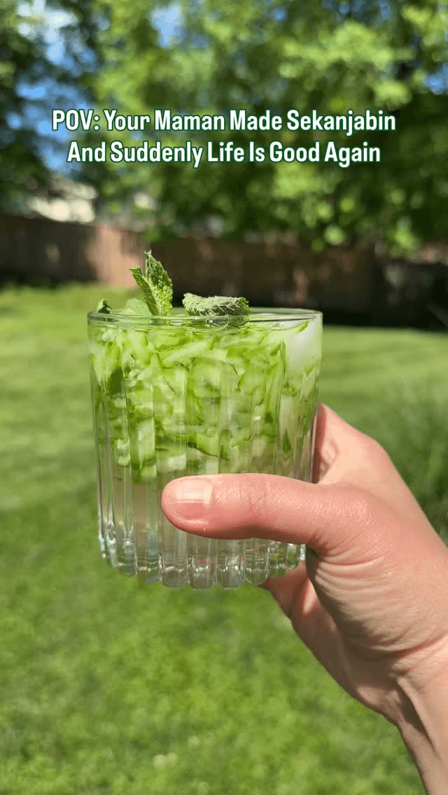 Persian Mint and Cucumber Drink (Sekanjabin) Thumbnail