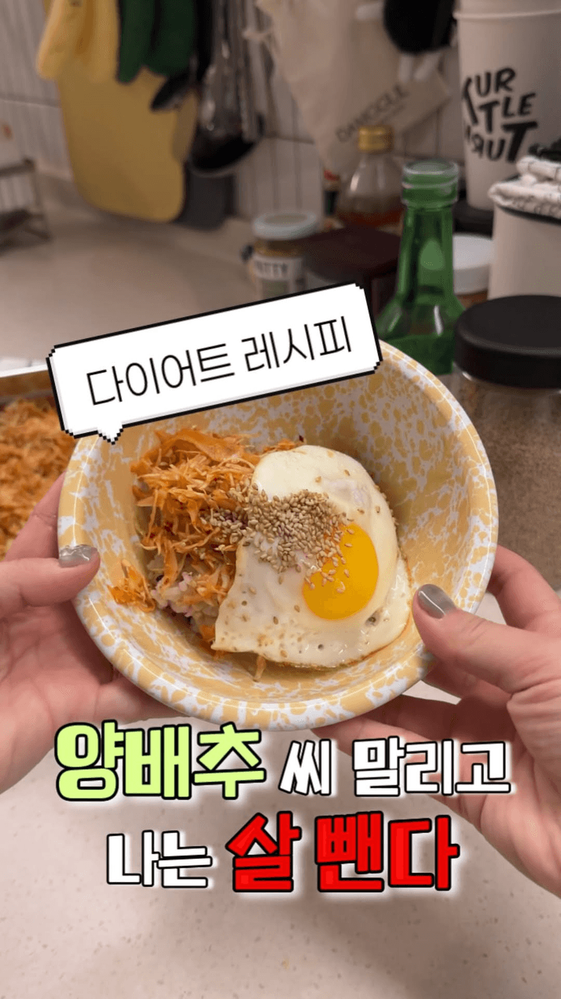 다이어트 양배추 생채와 활용 요리 Thumbnail