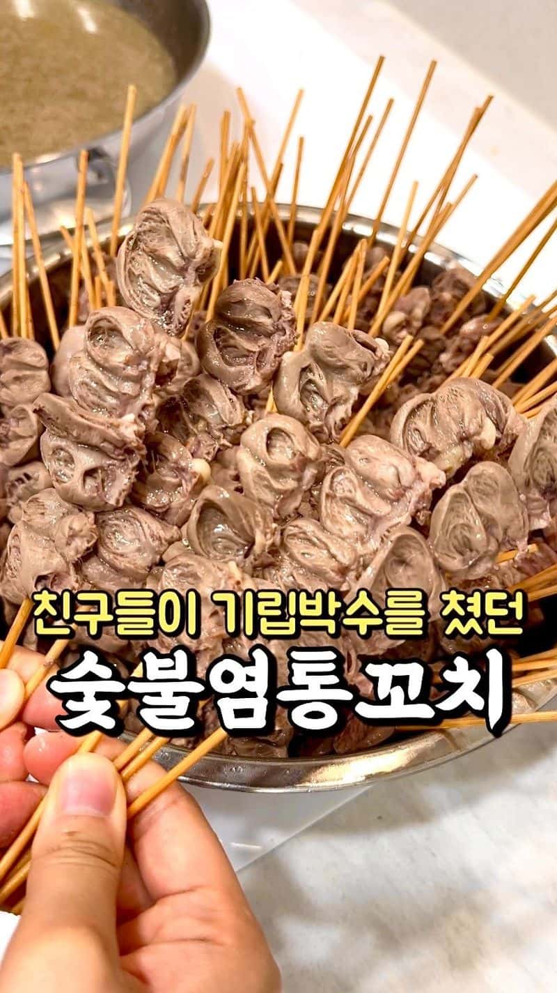 캠핑 필수템! 200원 닭염통꼬치 손질 방법 Thumbnail