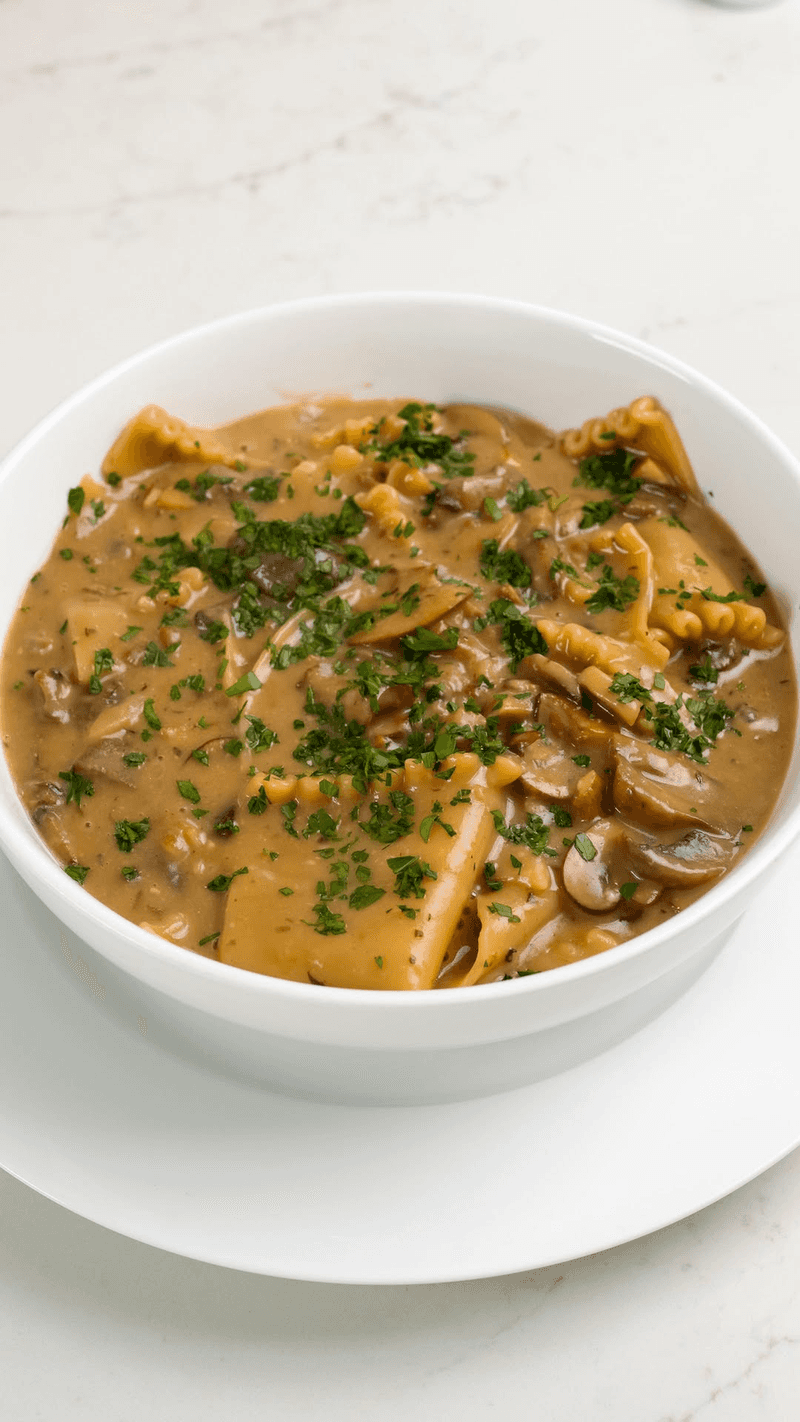 버섯 알프레도 라자냐 수프 Thumbnail