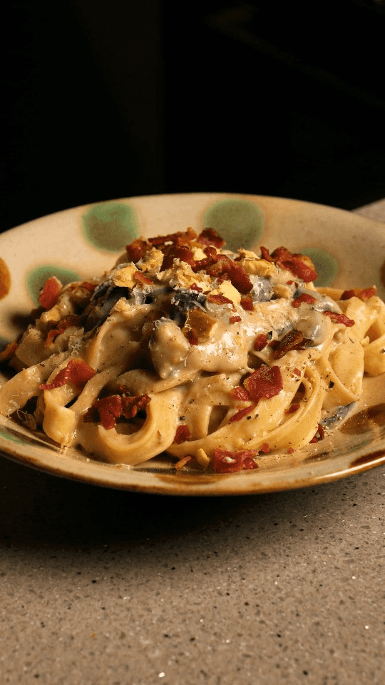 밤 버섯 베이컨 크림 파스타 Thumbnail