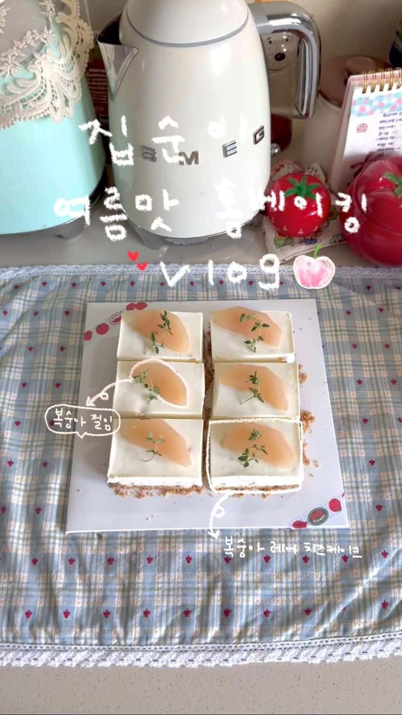 복숭아 레어 치즈케이크 Thumbnail